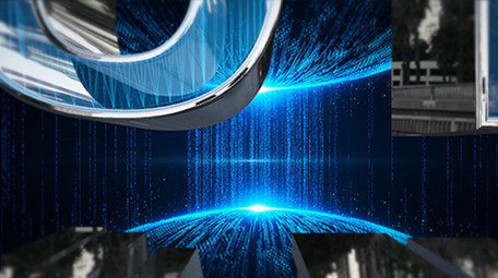 蓝色科技感倒计时年会开场AE模板