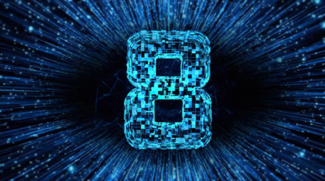 蓝色科技感倒计时年会开场AE模板