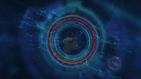 HUD手掌触摸指纹解锁科技片头pr模板