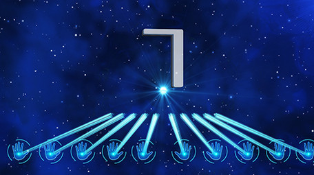 震撼蓝色手掌倒计时启动仪式AE模板