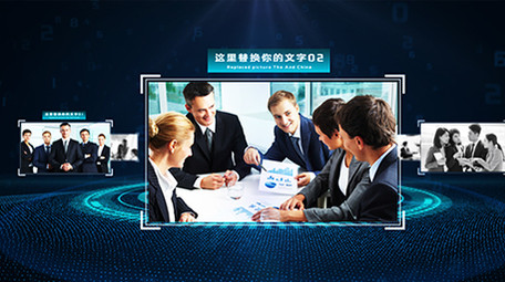 大气科技旋转企业<strong>图文</strong>宣传AE模板