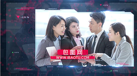 现代信息科技商务公司宣传片AE模板