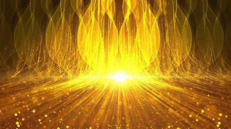 唯美大气金色光线流光背景素材