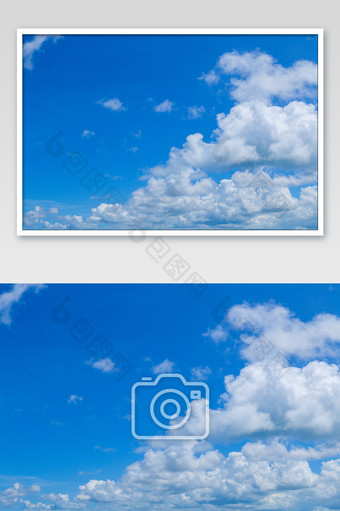蓝天白云天空素材摄影图片