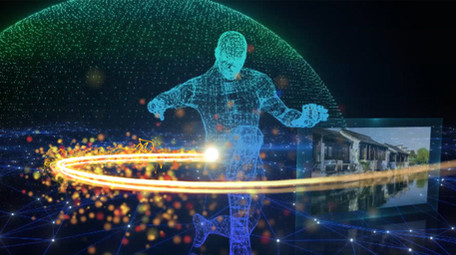 震撼科技年会总结图文展示模板