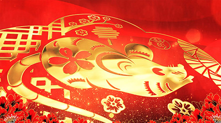 2020鼠年新年倒计时开场AE模板