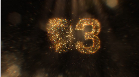 10秒倒计时烟花绽放新年祝福文字AE模板