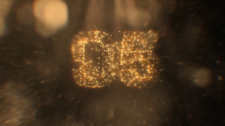 10秒倒计时烟花绽放新年祝福文字AE模板