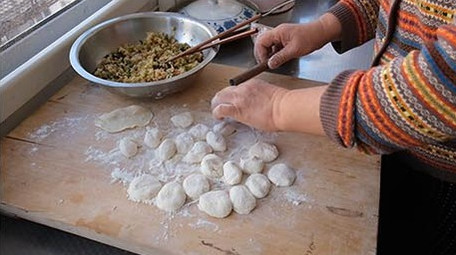 vlog素材家庭日常手工擀皮包饺子