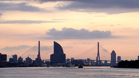 上海日出夜景延时摄影黄浦江美罗城中信泰富