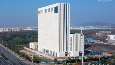 大气航拍中国联通长沙云数据中心大厦工业园