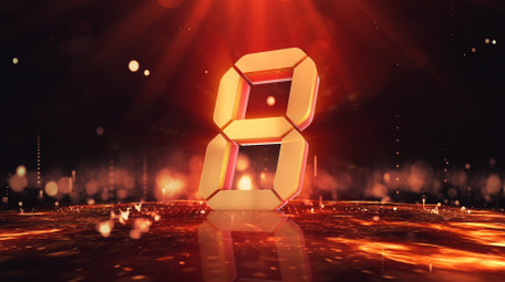 E3D震撼金色10秒倒计时爆炸AE模板