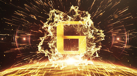 大气黄金倒计时企业开场视频AE模板