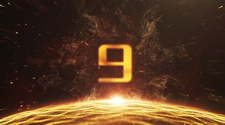 大气黄金倒计时企业开场视频AE模板