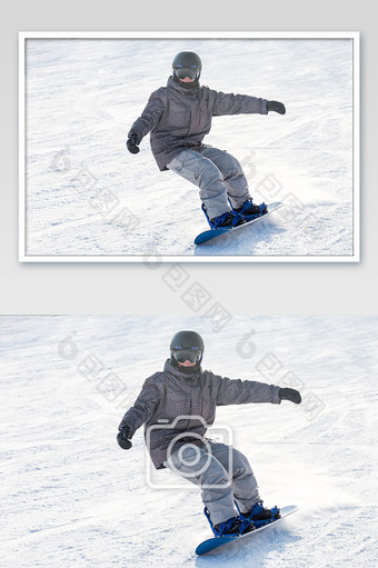 滑雪户外运动拍摄图片