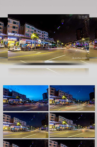 vlog广州延时拍摄东城南路酒吧街低角度图片