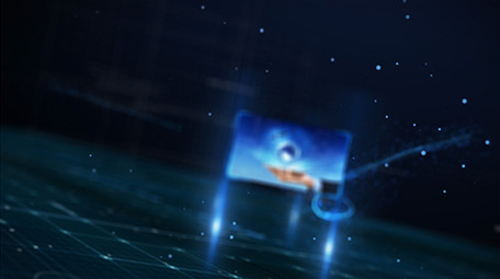 震撼大气光线科技企业图文介绍AE模板