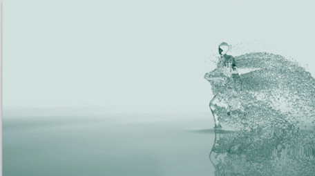 炫酷流体舞者演绎水LOGO片头AE模板