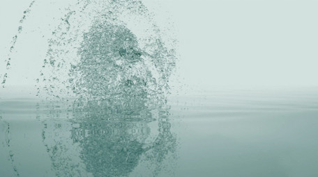 炫酷流体舞者演绎水LOGO片头AE模板