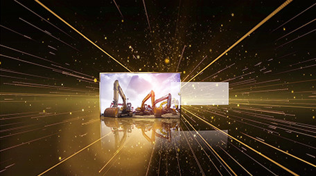 黑金企业发展历程时间轴震撼大气图文模板