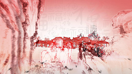 水墨传统元宵节剪纸喜庆片头图文包装模板