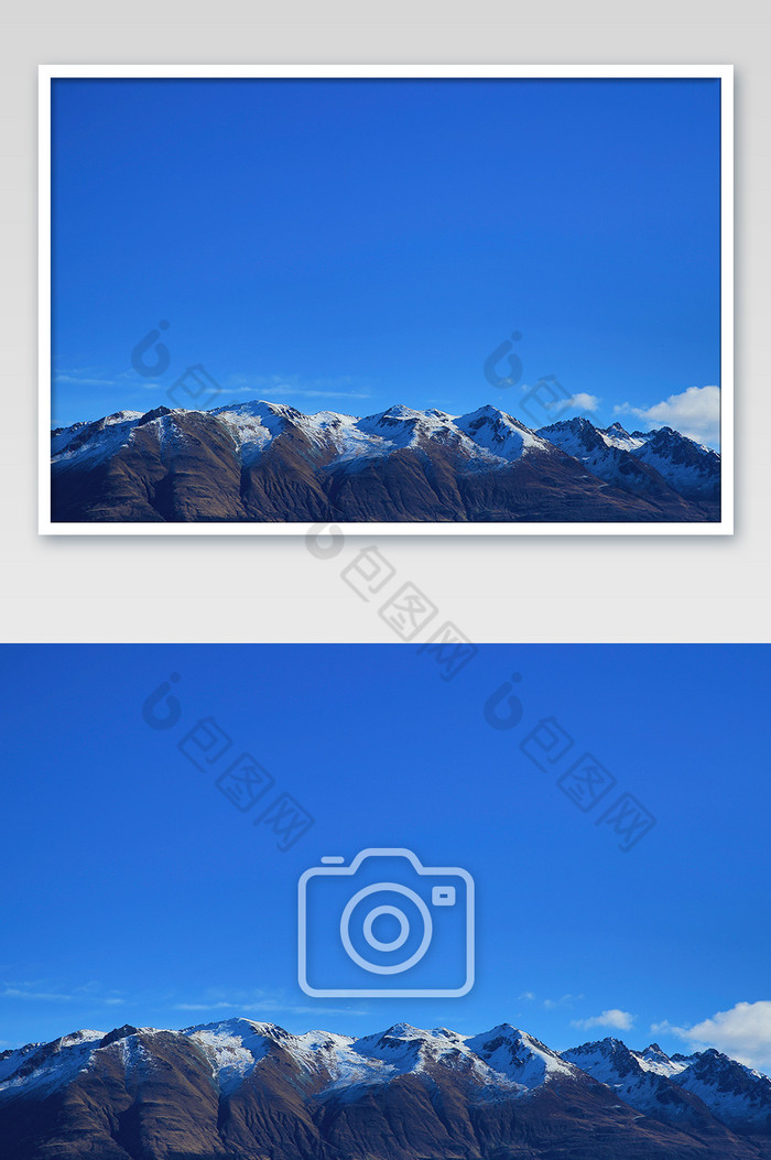 classicblue蓝色雪山初春风景图片图片