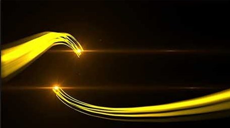 震撼大气未来科技图文金色粒子展示AE模板