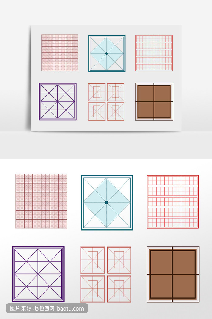 创意田字格方格米字格,包图网,图片,素材,模板,免费