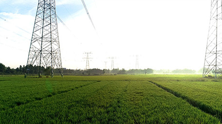 航拍高清皖南农业示范园实拍