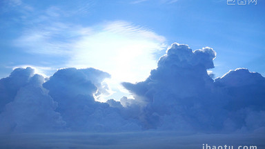 柬埔寨暹粒高空云朵雷云白云光晕实拍视频