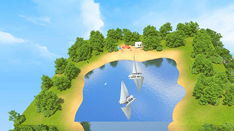 创意3D建筑场景动画电视包装旅游图文介绍