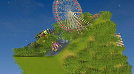 创意3D建筑场景动画电视包装旅游图文介绍