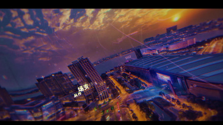 科技数字元素视差<strong>图文</strong>片头转场动画PR模板