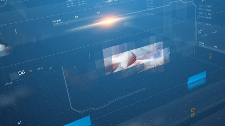 网格空间现代企业商务图文展示AE模板