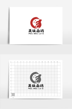 矢量logo抽象标志烤鹅店