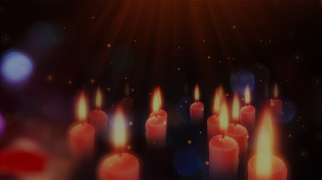 感恩在心战疫一线蜡烛红绸唯美暖心图文模板