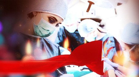 感恩在心战疫一线蜡烛红绸唯美暖心图文模板