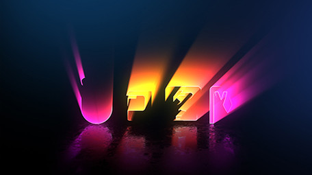 炫酷3D多彩体积扫光LOGO动画AE模板