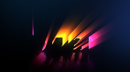 炫酷3D多彩体积扫光LOGO动画AE模板