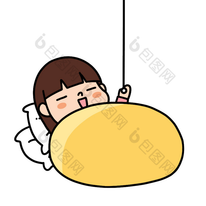 女孩表情包晚安动图gif