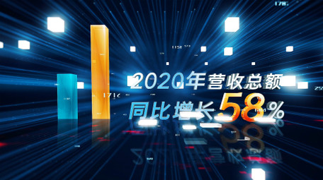 震撼科技标题数据信息企业宣传AE模板