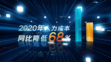 震撼科技标题数据信息企业宣传AE模板