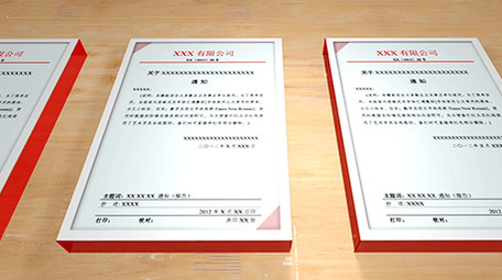 党政文件证书展示ae模板