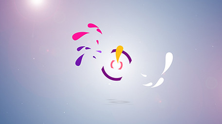 3款多彩MG水滴图形LOGO片头AE模板