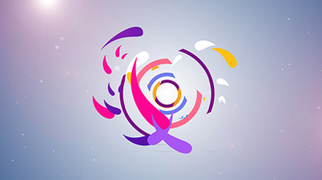 3款多彩MG水滴图形LOGO片头AE模板