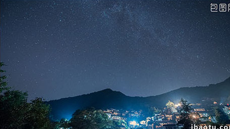 绚丽银河星空延时