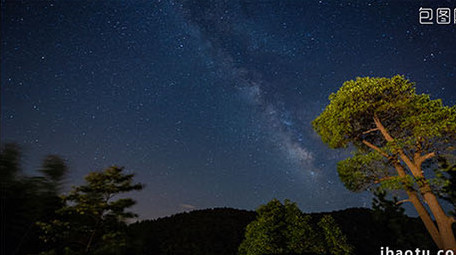 绚丽银河星空延时
