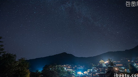 绚丽银河星空延时