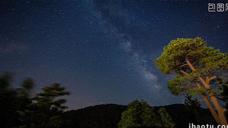 绚丽银河星空延时