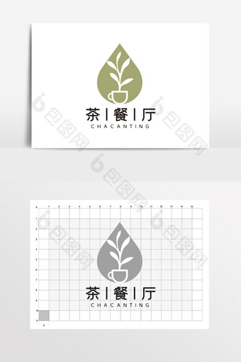 清新素雅大气茶餐厅茶饮LOGO标志VI图片